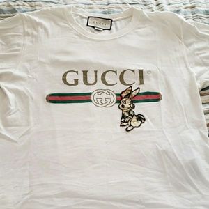 gucci rabbit tee